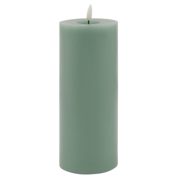 Luxe Collection Melt Effect 3.5x9 Sage LED Wax Candle - Bench Store - Bench Store