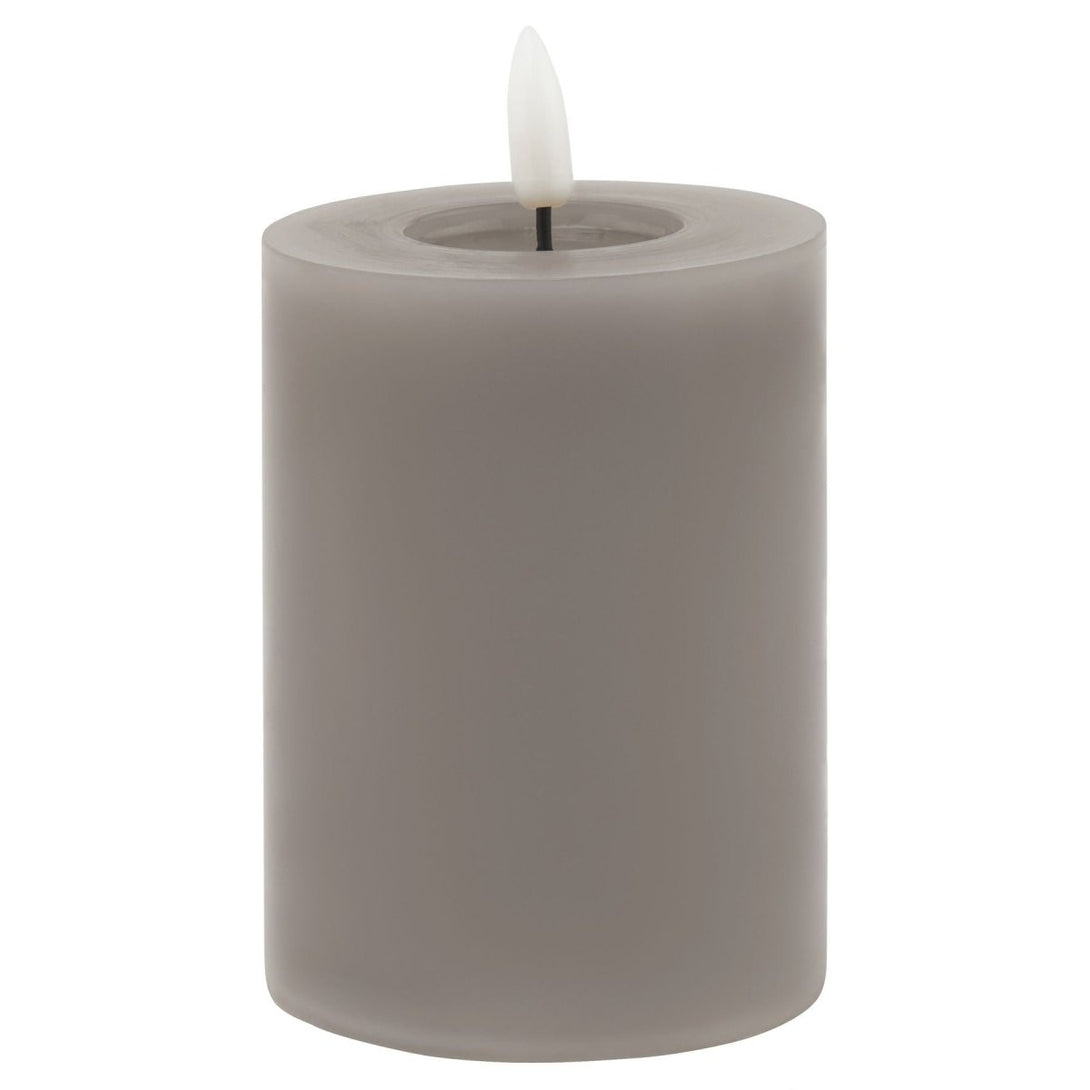 Luxe Collection Melt Effect 3x4 Grey LED Wax Candle - Bench Store - Bench Store