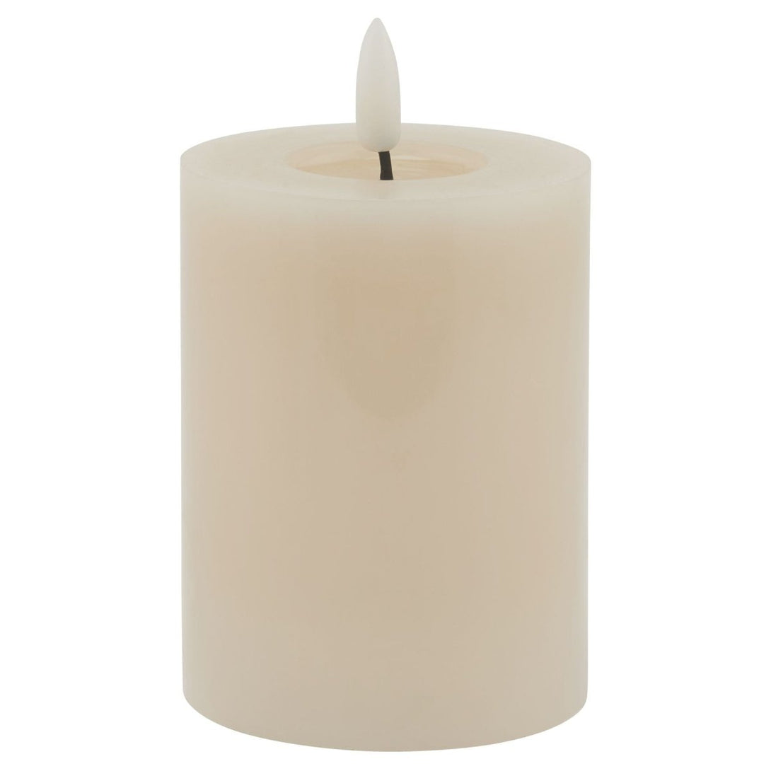 Luxe Collection Melt Effect 3x4 Taupe LED Wax Candle - Bench Store - Bench Store