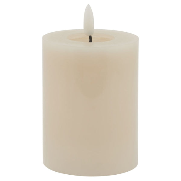 Luxe Collection Melt Effect 3x4 Taupe LED Wax Candle - Bench Store - Bench Store