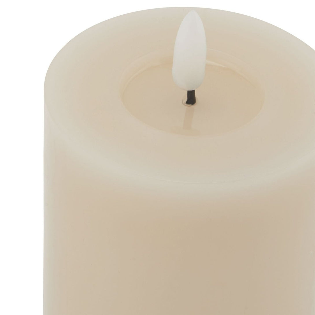 Luxe Collection Melt Effect 3x4 Taupe LED Wax Candle - Bench Store - Bench Store