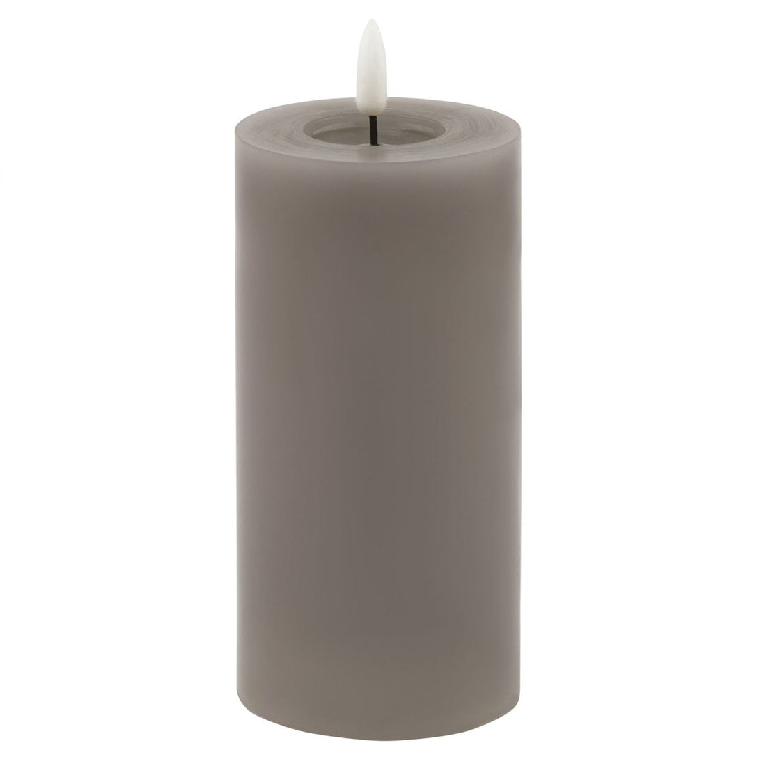 Luxe Collection Melt Effect 3x6 Grey LED Wax Candle - Bench Store - Bench Store
