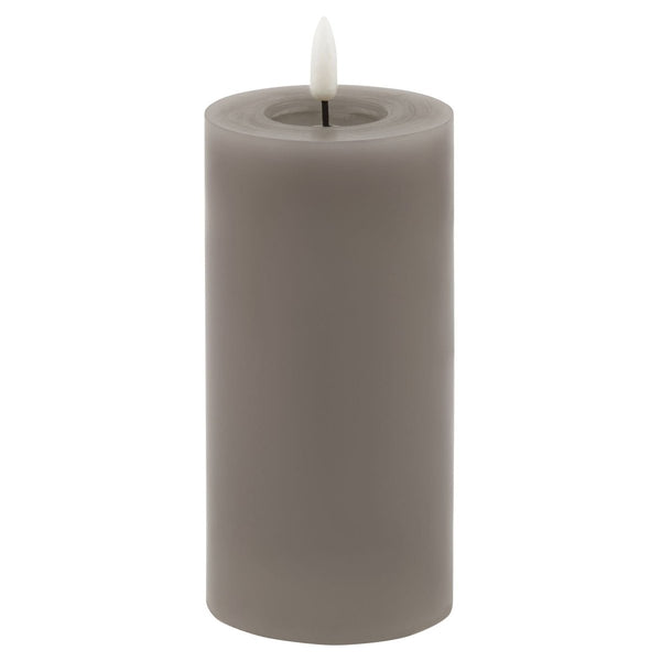 Luxe Collection Melt Effect 3x6 Grey LED Wax Candle - Bench Store - Bench Store