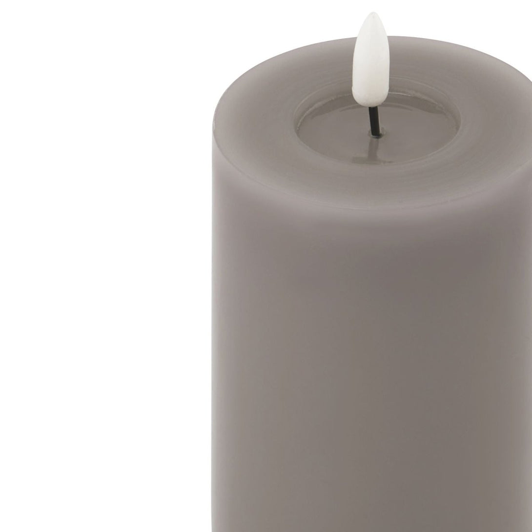 Luxe Collection Melt Effect 3x6 Grey LED Wax Candle - Bench Store - Bench Store