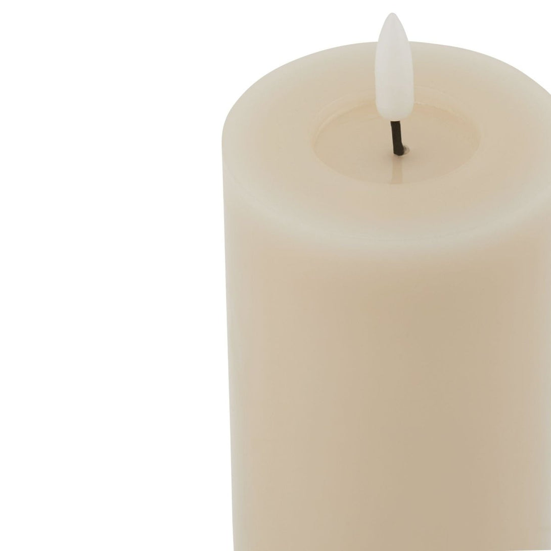 Luxe Collection Melt Effect 3x6 Taupe LED Wax Candle - Bench Store - Bench Store