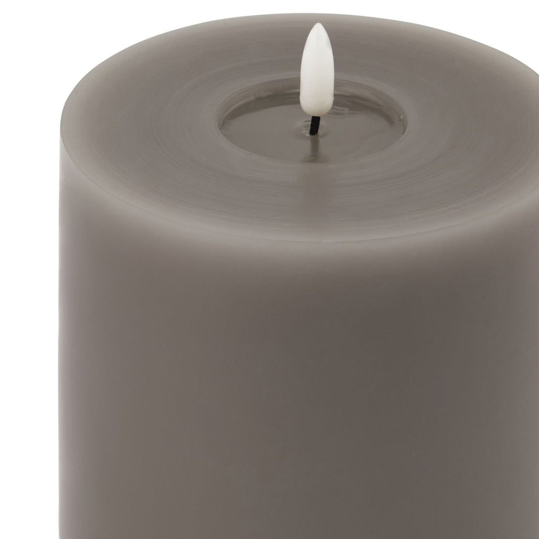 Luxe Collection Melt Effect 5x5 Grey LED Wax Candle - Bench Store - Bench Store