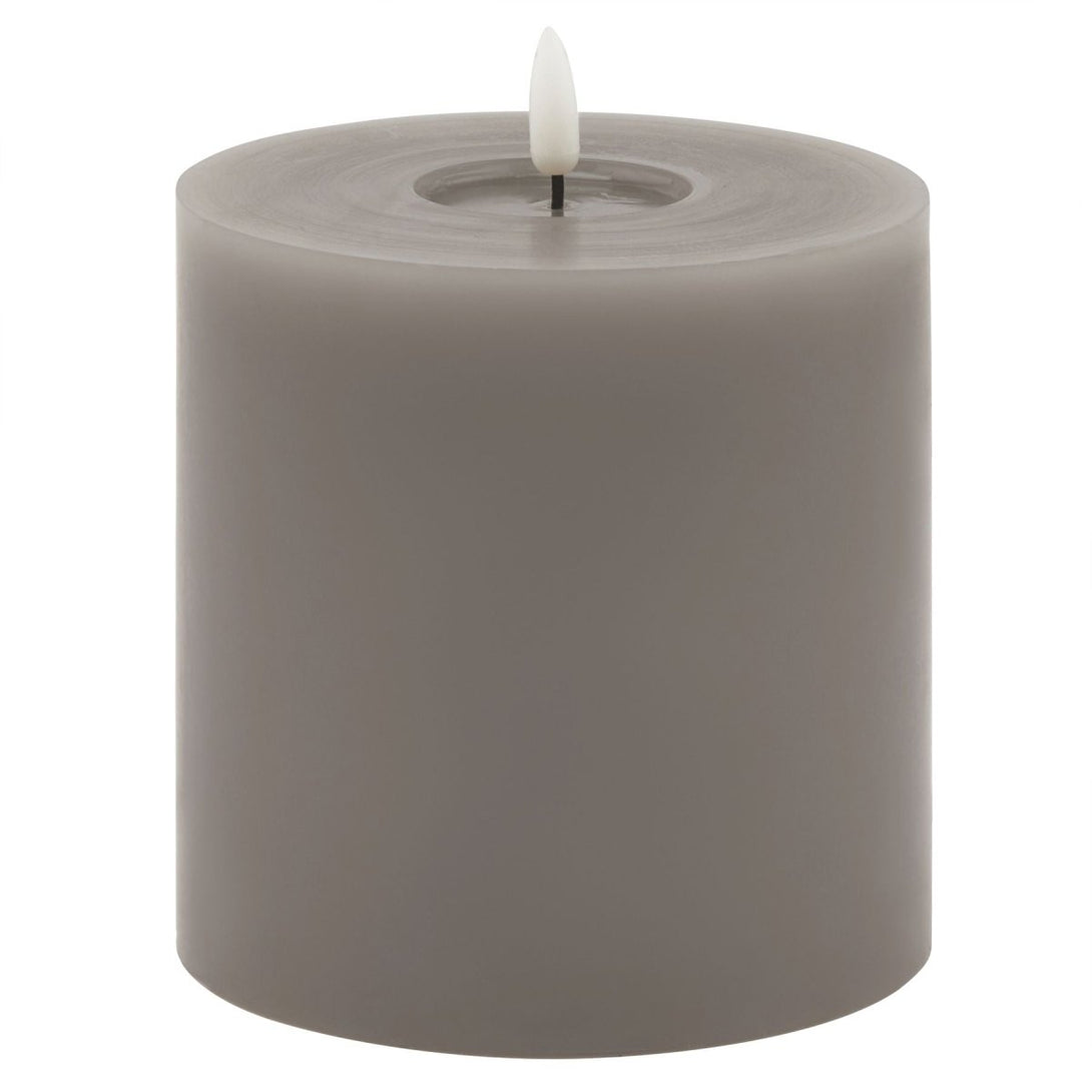 Luxe Collection Melt Effect 5x5 Grey LED Wax Candle - Bench Store - Bench Store