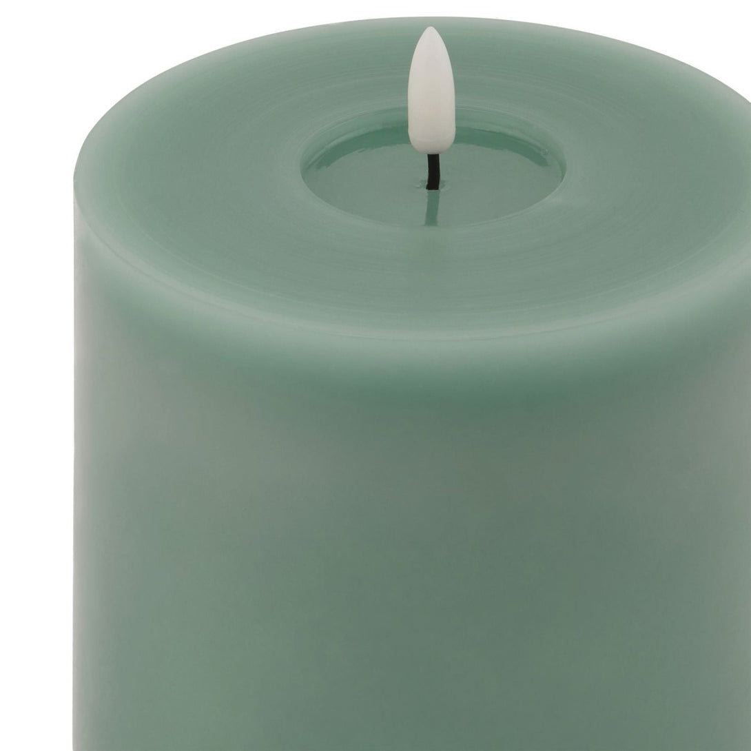 Luxe Collection Melt Effect 5x5 Sage LED Wax Candle - Bench Store - Bench Store