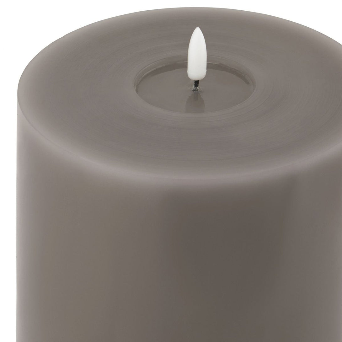 Luxe Collection Melt Effect 6x12 Grey LED Wax Candle - Bench Store - Bench Store