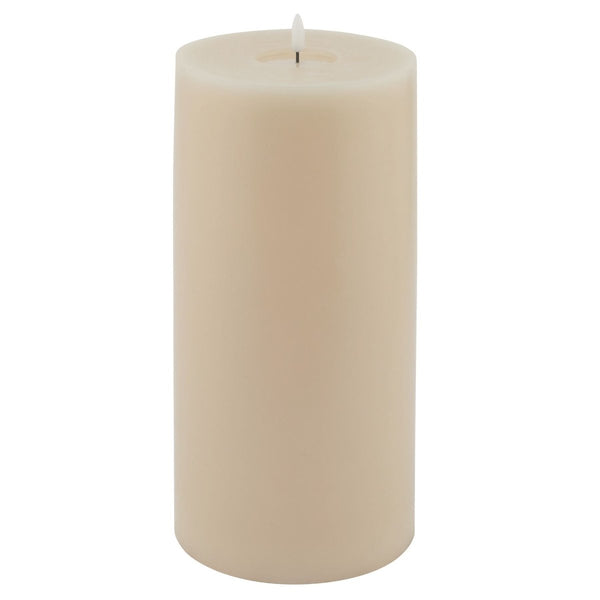Luxe Collection Melt Effect 6x12 Taupe LED Wax Candle - Bench Store - Bench Store