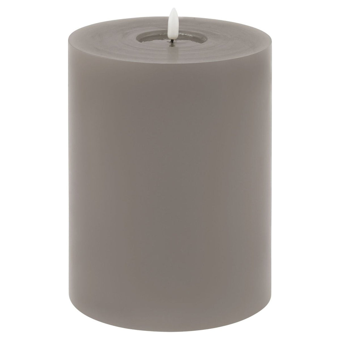 Luxe Collection Melt Effect 6x8 Grey LED Wax Candle - Bench Store - Bench Store