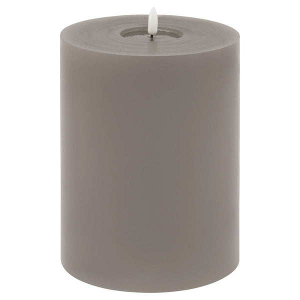 Luxe Collection Melt Effect 6x8 Grey LED Wax Candle - Bench Store - Bench Store