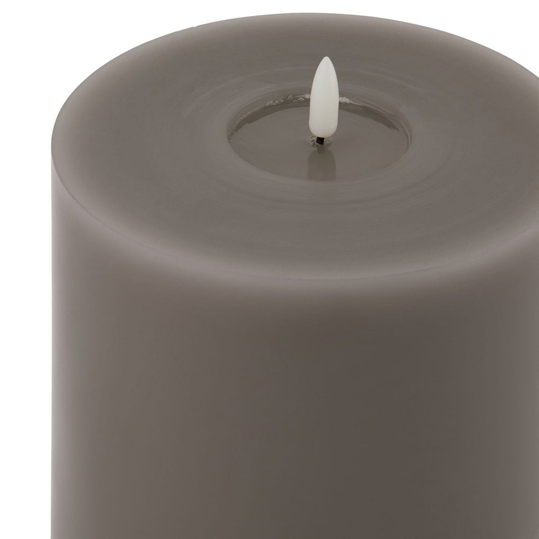 Luxe Collection Melt Effect 6x8 Grey LED Wax Candle - Bench Store - Bench Store