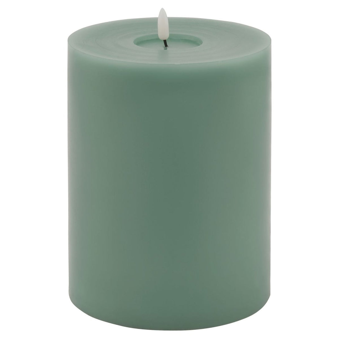 Luxe Collection Melt Effect 6x8 Sage LED Wax Candle - Bench Store - Bench Store