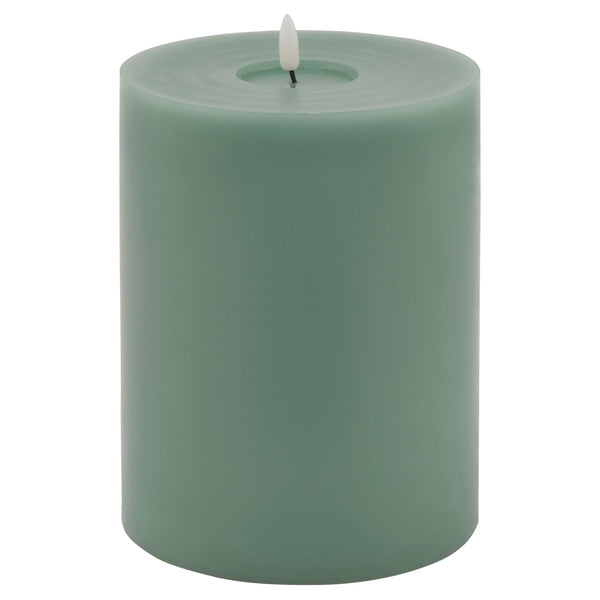 Luxe Collection Melt Effect 6x8 Sage LED Wax Candle - Bench Store - Bench Store