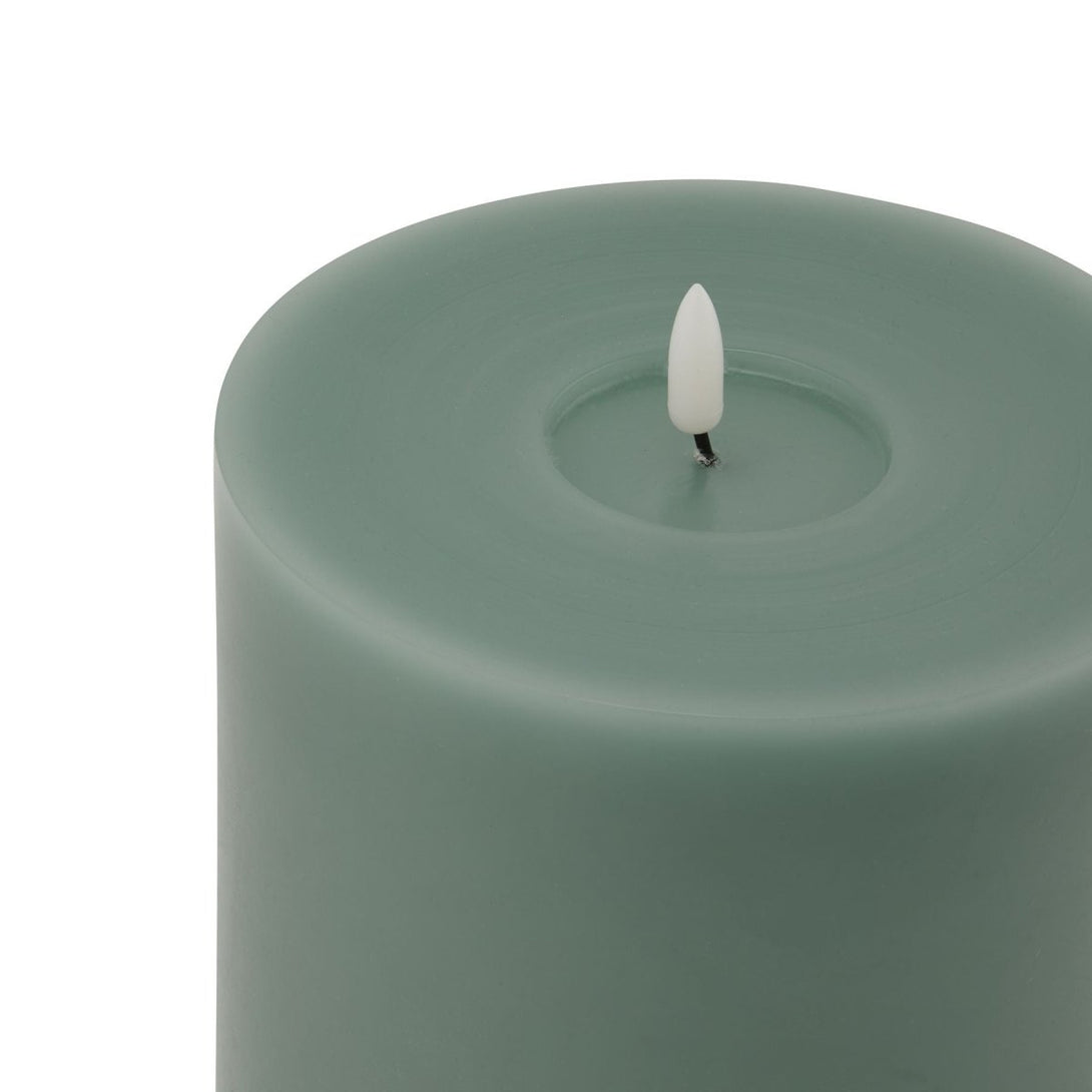 Luxe Collection Melt Effect 6x8 Sage LED Wax Candle - Bench Store - Bench Store