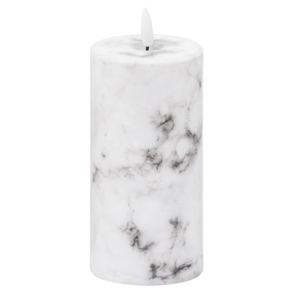 Luxe Collection Natural Glow 3x6 Marble Effect LED Candle - Bench Store - Bench Store