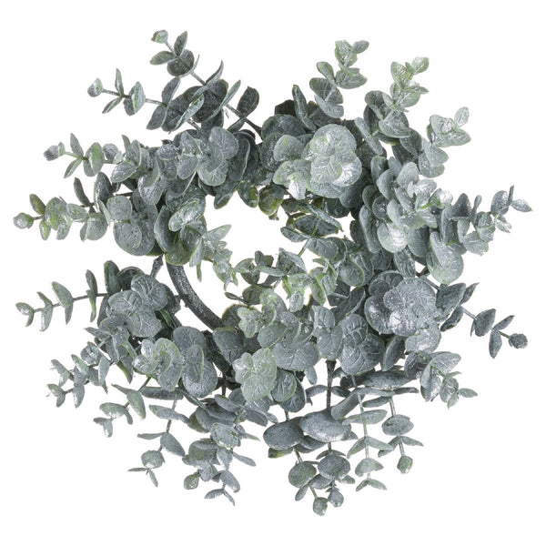 Medium Frosted Eucalyptus Candle Wreath - Bench Store - Bench Store