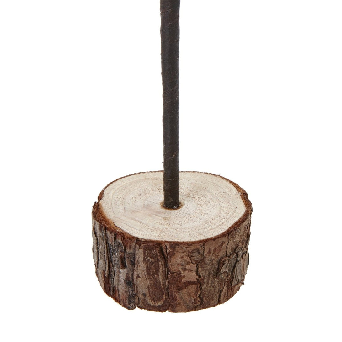 Medium Snowy Spindle Tree In Wood Log - Bench Store - Bench Store