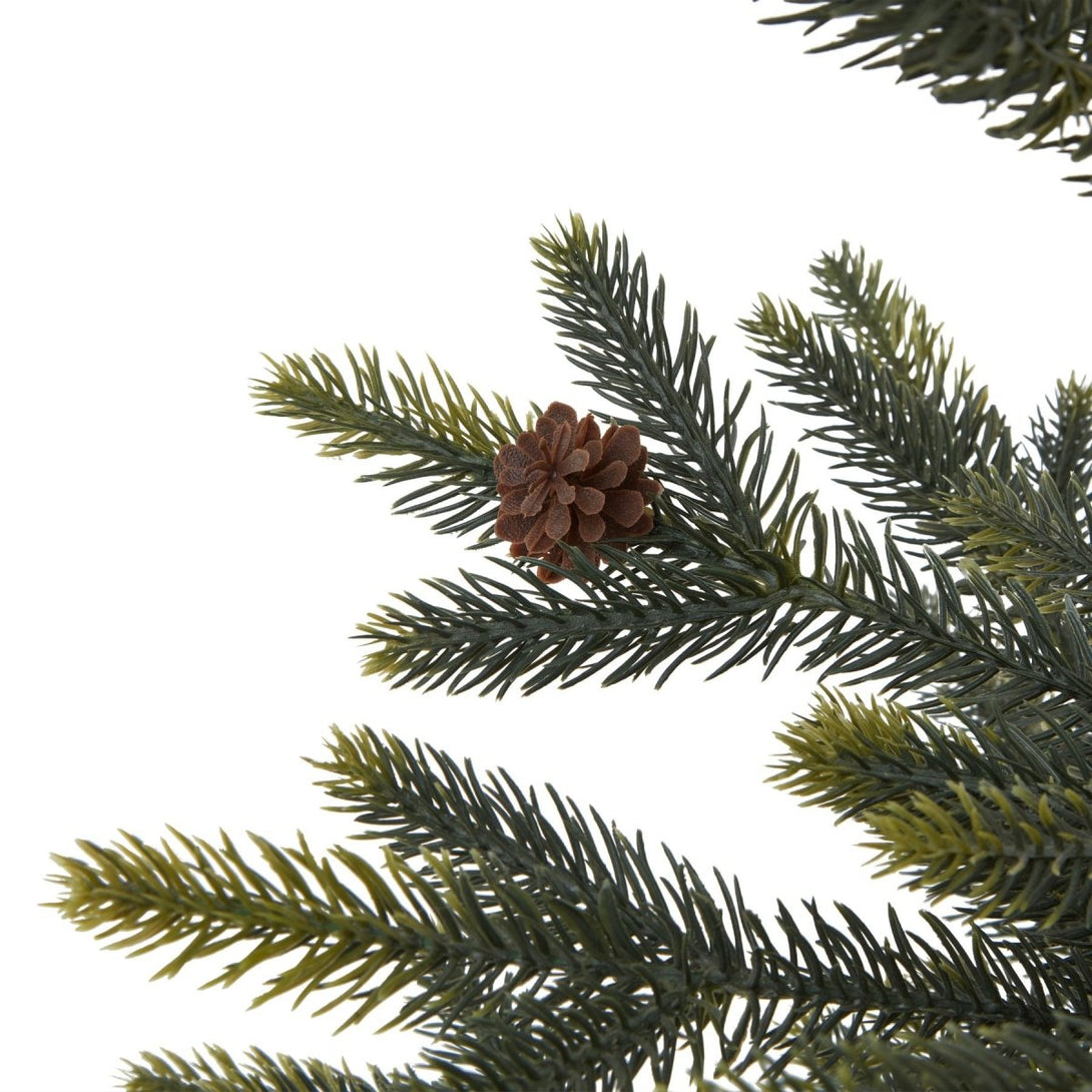 Medium Spruce Tree With Wicker Basket - Bench Store - Bench Store