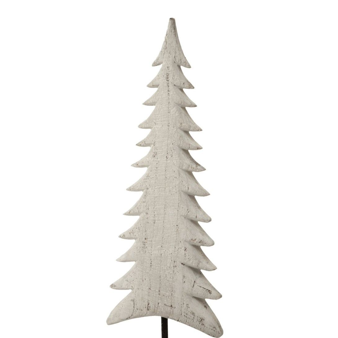Medium Whitewashed Tall Tree On Stand - Bench Store - Bench Store