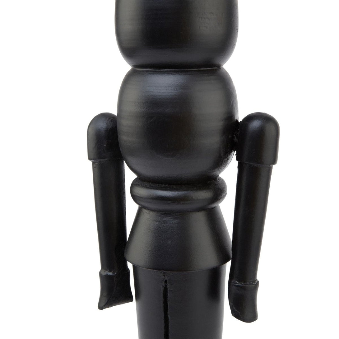 Minimalist Black Wooden Large Nutcracker Decoration - Bench Store - Bench Store
