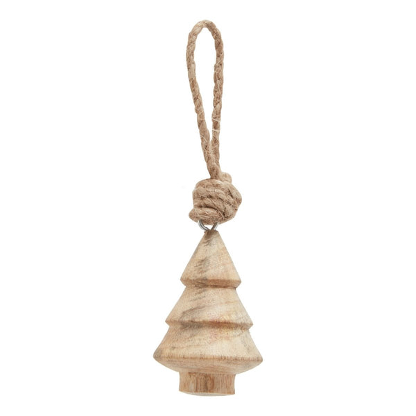 Natural Hand Turned Wooden Tree Bauble - Bench Store - Bench Store