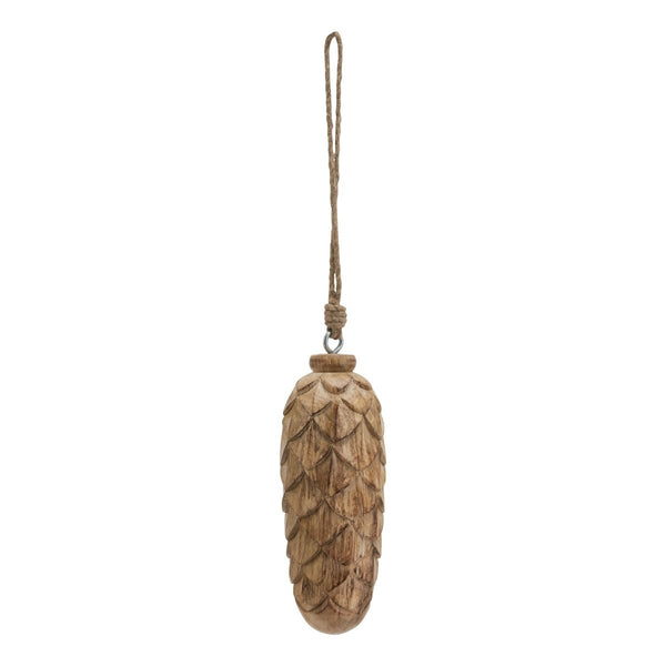 Natural Large Wooden Pine Cone Bauble - Bench Store - Bench Store