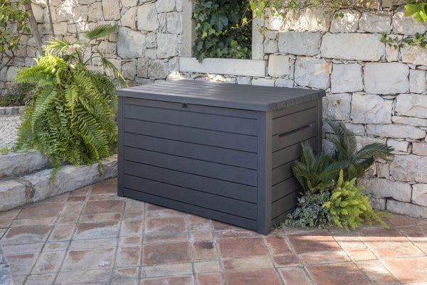 Norfolk Leisure Keter XXL Ontario 870L Deck Box Extra Large Cushion Box Anthracite - Keter - Bench Store
