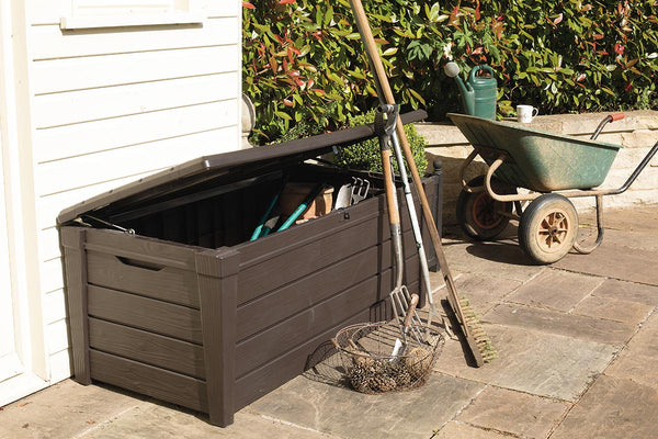 Norfolk Leisure Saxon Wood Look XL Storage Box - Keter - Bench Store