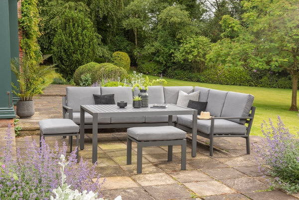 Norfolk Leisure Titchwell Aluminium Corner Set with Standard Table - Norfolk Leisure - Bench Store