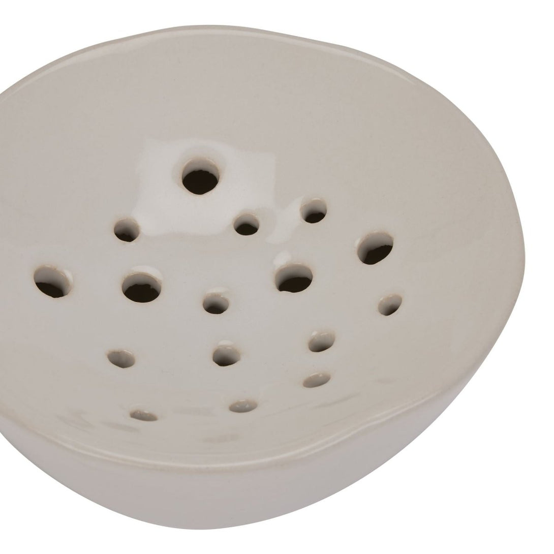 Off White Ceramic Flower Frog - Bench Store - Bench Store