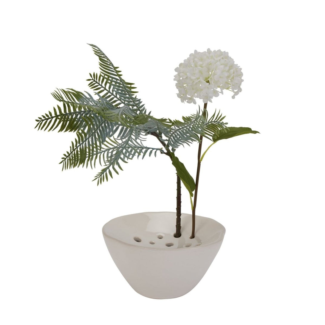 Off White Ceramic Flower Frog - Bench Store - Bench Store