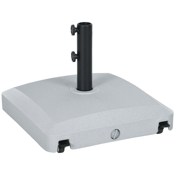 Outsunny Water or Sand Filled Outdoor Market Umbrella Base Stand with Wheels - Outsunny - Bench Store
