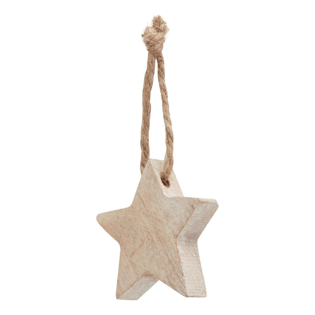 Pack Of 90 Wooden Star Hanging Decorations - Bench Store - Bench Store