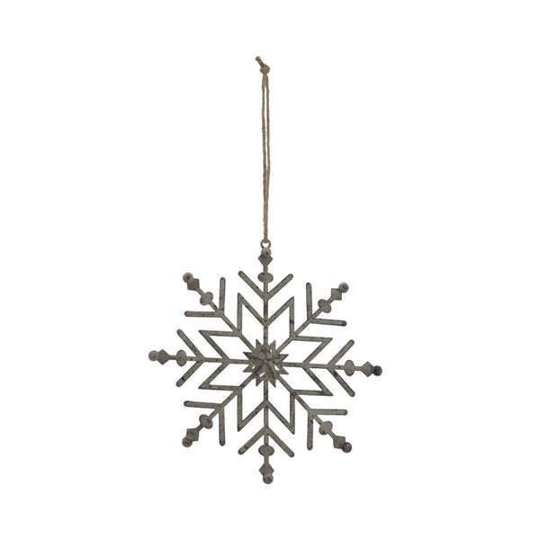Rustic Hanging Ice Snowflake Decoration - Bench Store - Bench Store