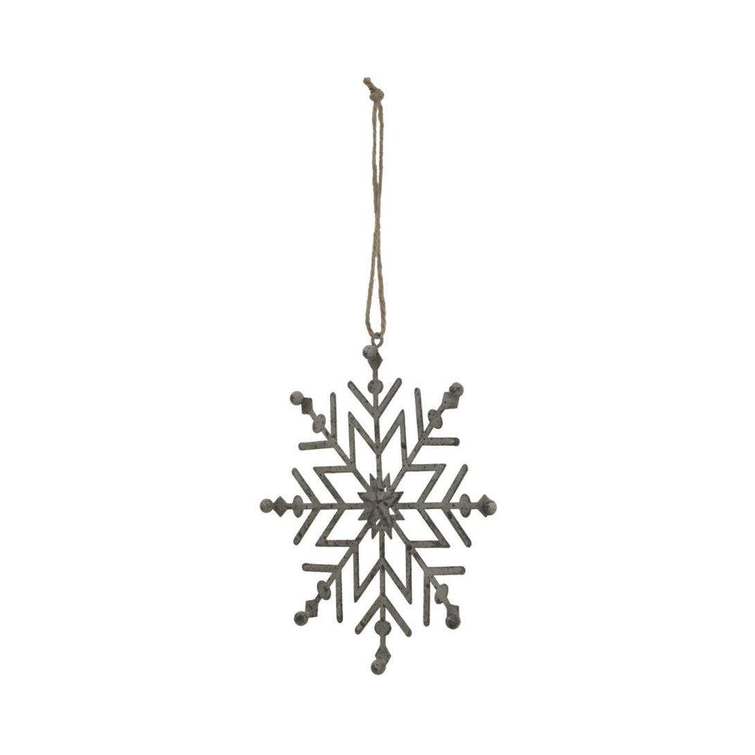 Rustic Hanging Ice Snowflake Decoration - Bench Store - Bench Store