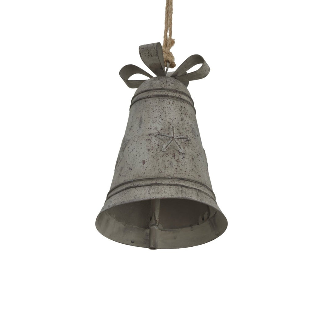 Rustic Metal Hanging Bell With Bow - Bench Store - Bench Store