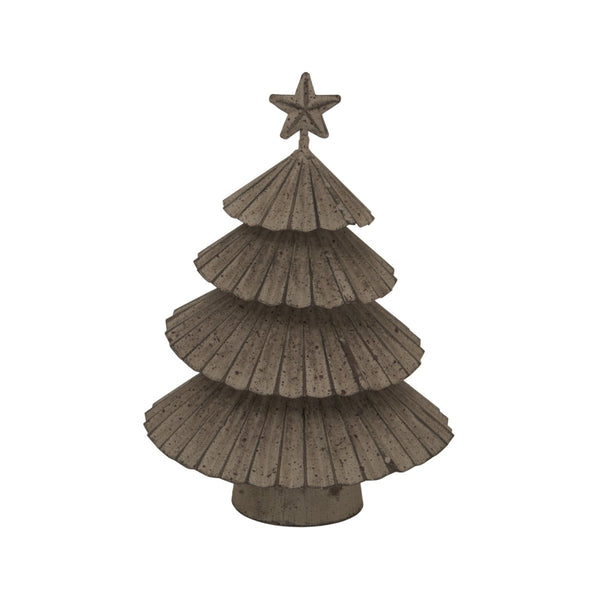 Rustic Metal Layered Tree With Star - Bench Store - Bench Store