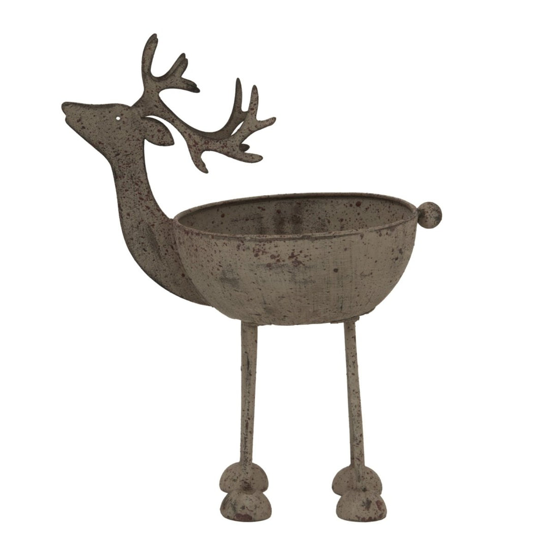 Rustic Metal Reindeer Bowl - Bench Store - Bench Store