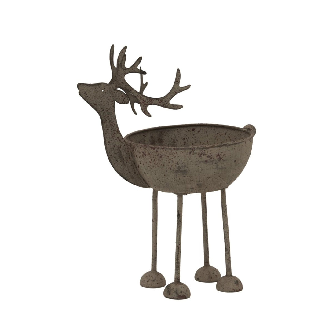 Rustic Metal Reindeer Bowl - Bench Store - Bench Store