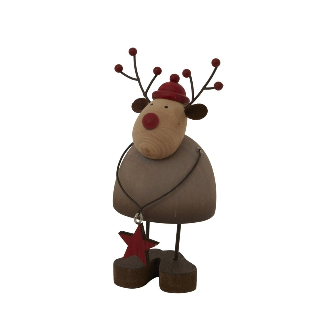 Rustic Reindeer With Star Decoration - Bench Store - Bench Store