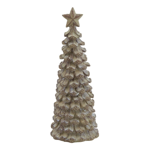 Small Beige Cedar Tree With Star - Bench Store - Bench Store