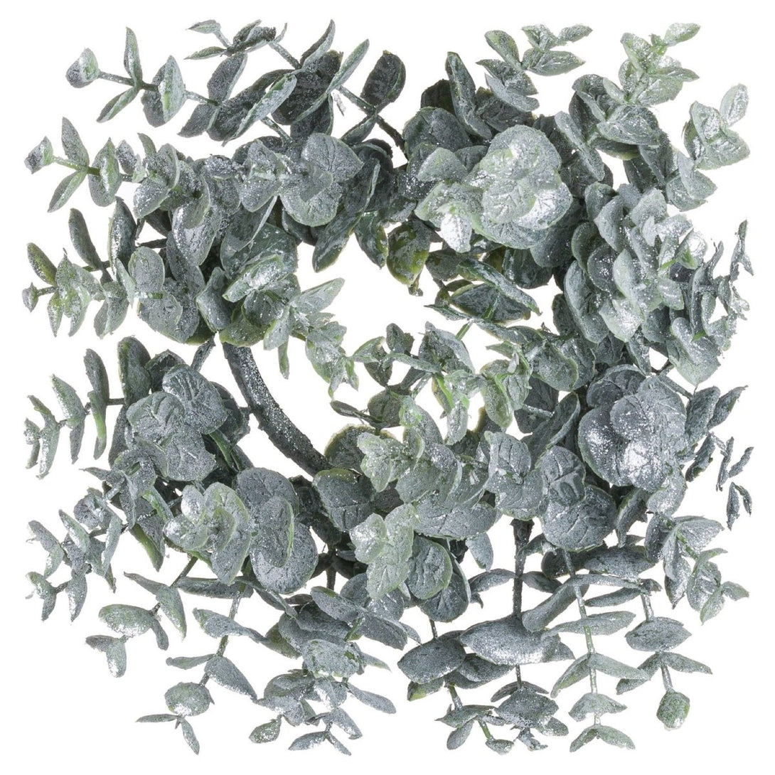Small Frosted Eucalyptus Candle Wreath - Bench Store - Bench Store
