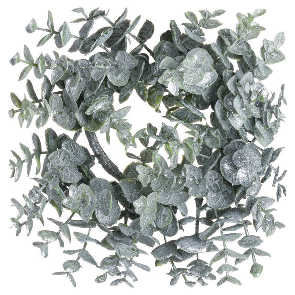 Small Frosted Eucalyptus Candle Wreath - Bench Store - Bench Store