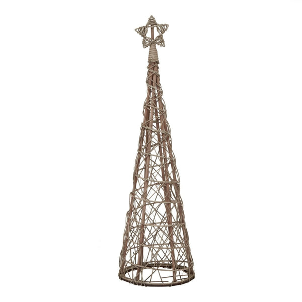 Small LED Wicker Christmas Tree With Star - Bench Store - Bench Store