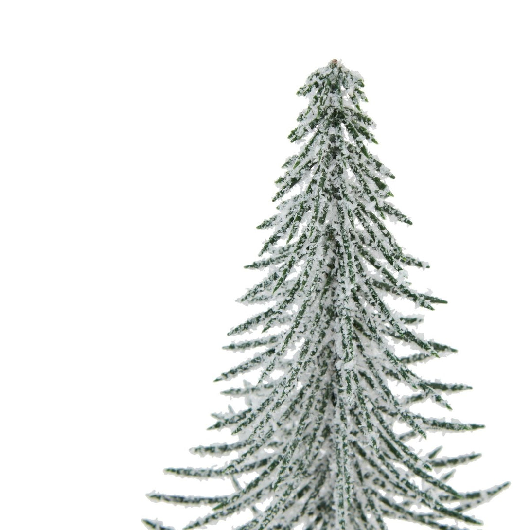 Small Snowy Spindle Tree In Wood Log - Bench Store - Bench Store