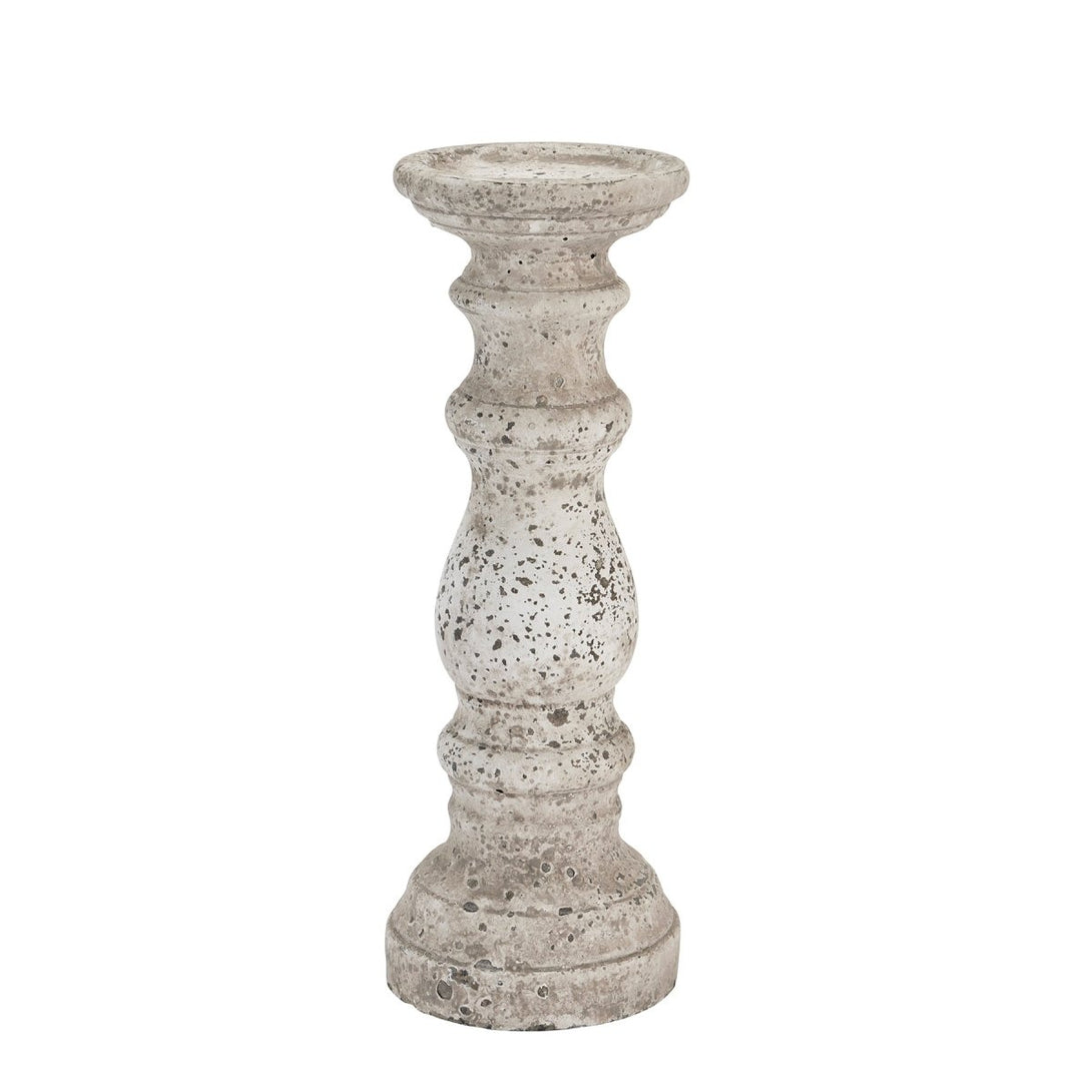 Small Stone Ceramic Column Candle Holder - Bench Store - Bench Store