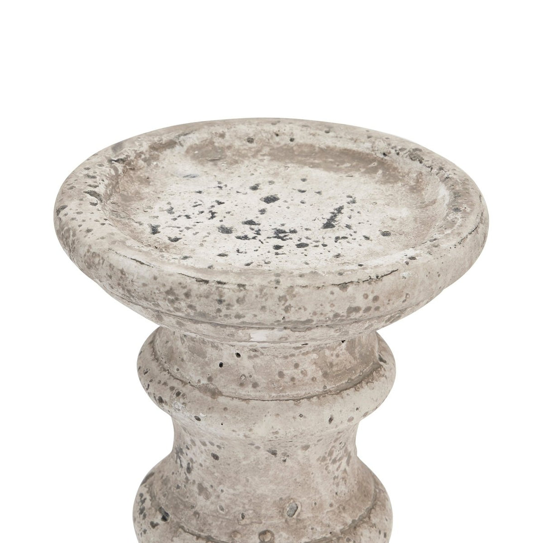 Small Stone Ceramic Column Candle Holder - Bench Store - Bench Store