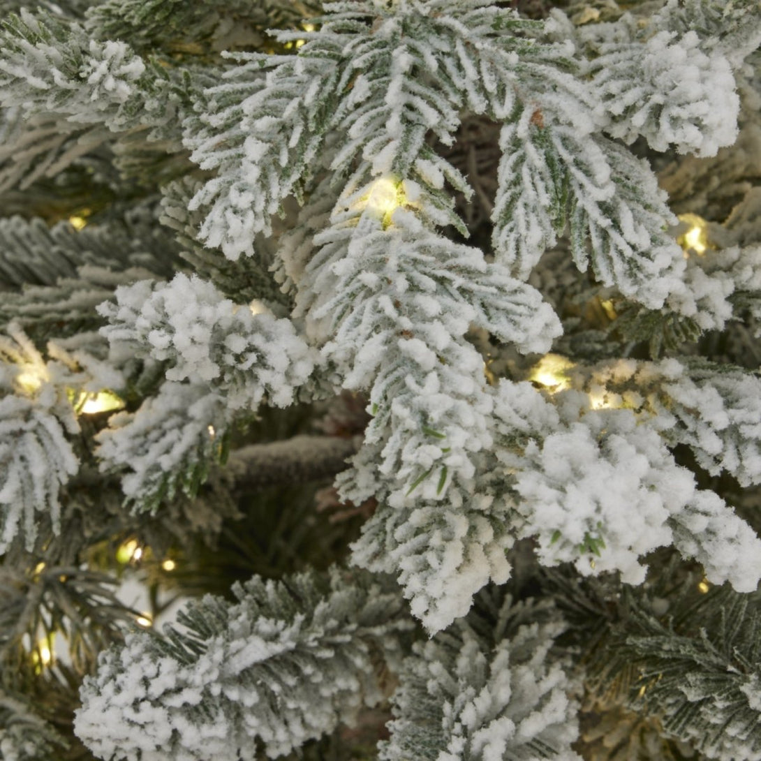 Snowy Forest Fir Pre - Lit Led 300L Christmas Tree In Pot - Bench Store - Bench Store